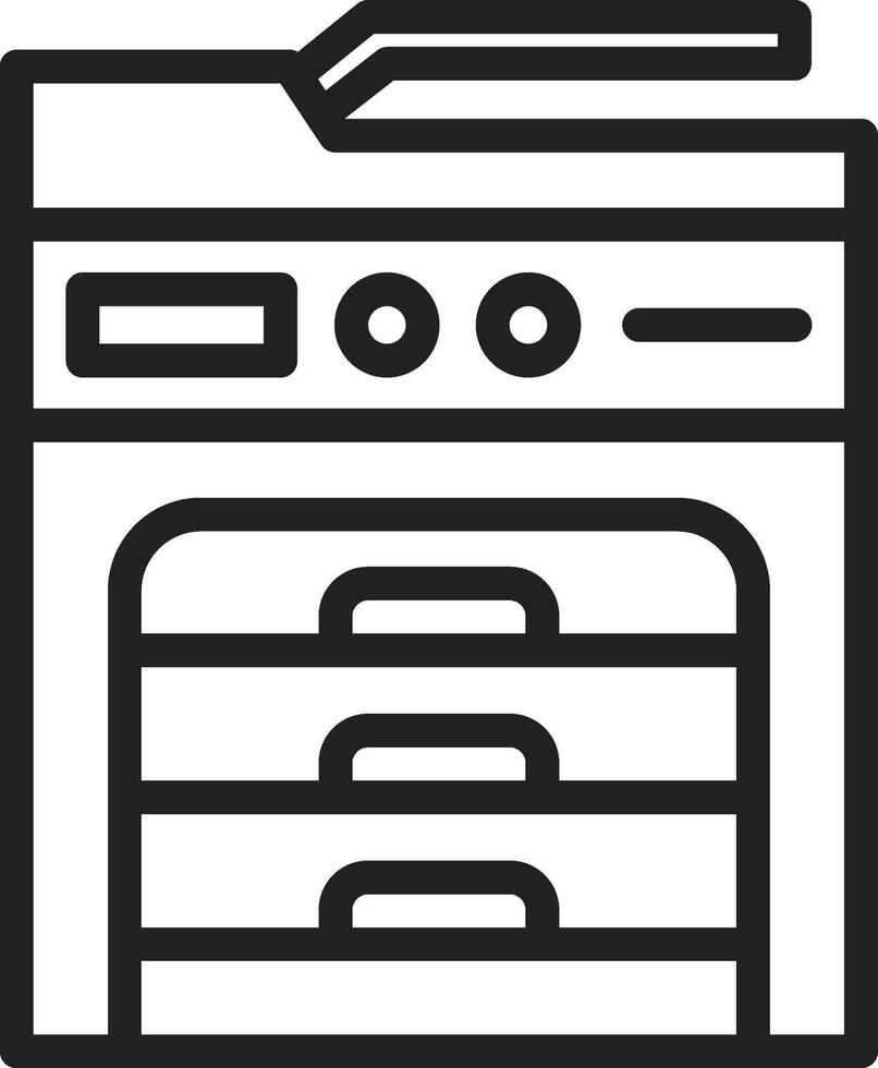 Copy Machine icon vector image. Suitable for mobile apps, web apps and print media.