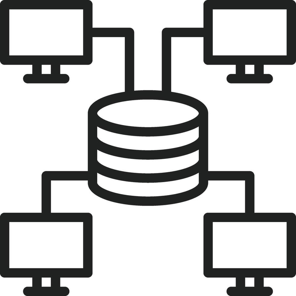Data Connection icon vector image. Suitable for mobile apps, web apps and print media.