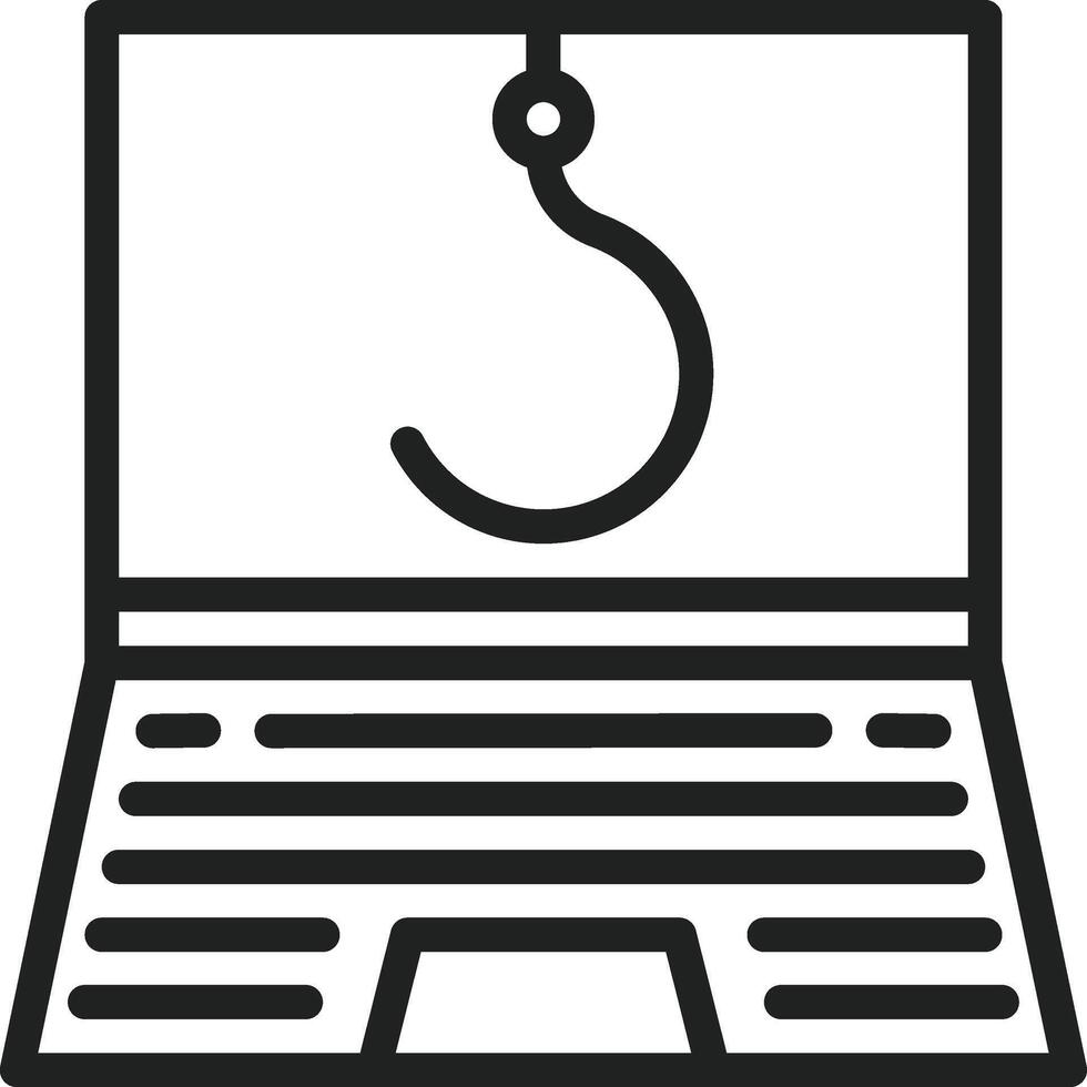 Data Phishing icon vector image. Suitable for mobile apps, web apps and print media.