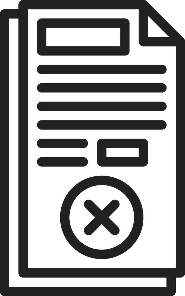 Denied icon vector image. Suitable for mobile apps, web apps and print media.