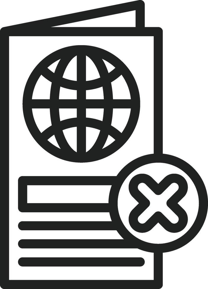 Deported icon vector image. Suitable for mobile apps, web apps and print media.