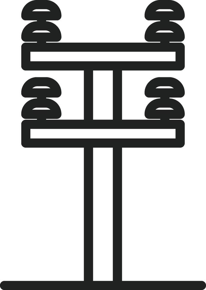 Electric Pole icon vector image. Suitable for mobile apps, web apps and print media.