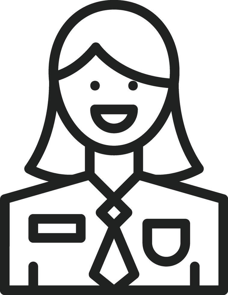 Employee icon vector image. Suitable for mobile apps, web apps and print media.