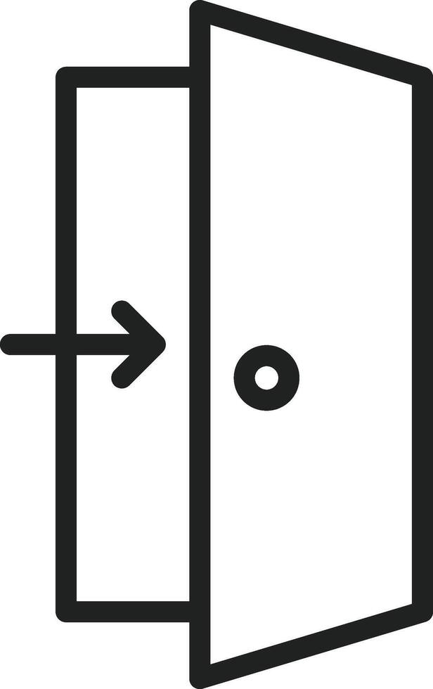 Entry icon vector image. Suitable for mobile apps, web apps and print media.
