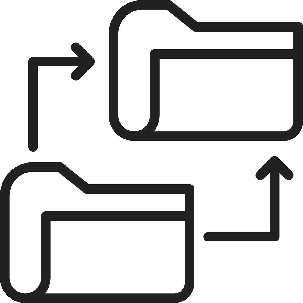 File Sharing icon vector image. Suitable for mobile apps, web apps and print media.