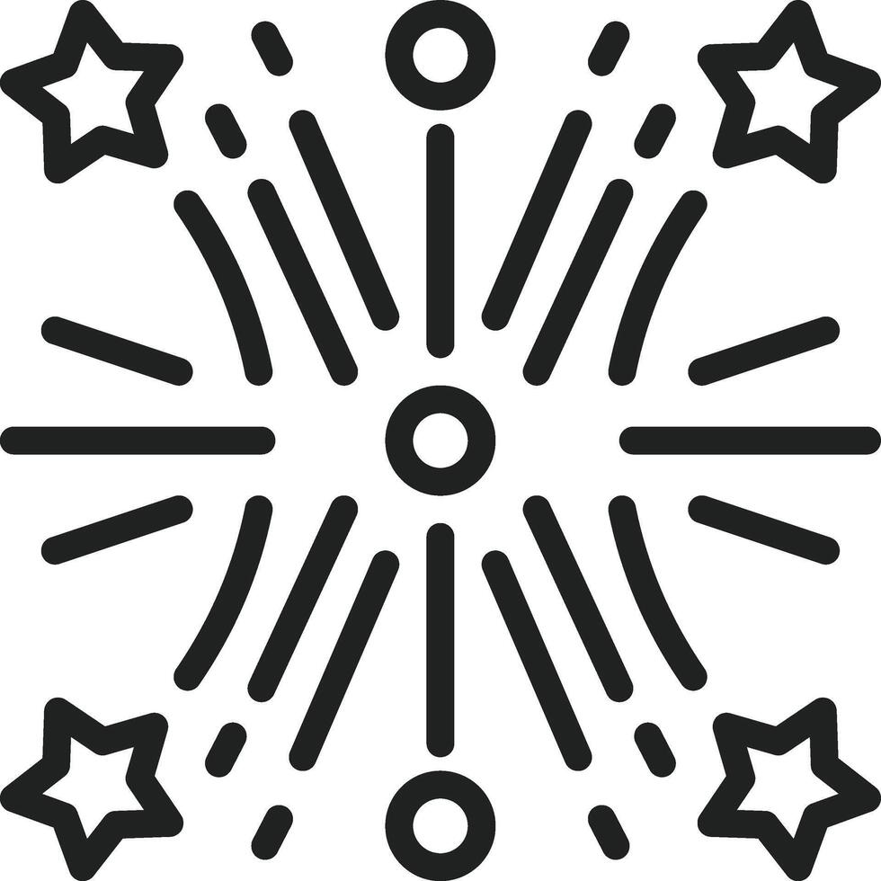 Fireworks icon vector image. Suitable for mobile apps, web apps and print media.