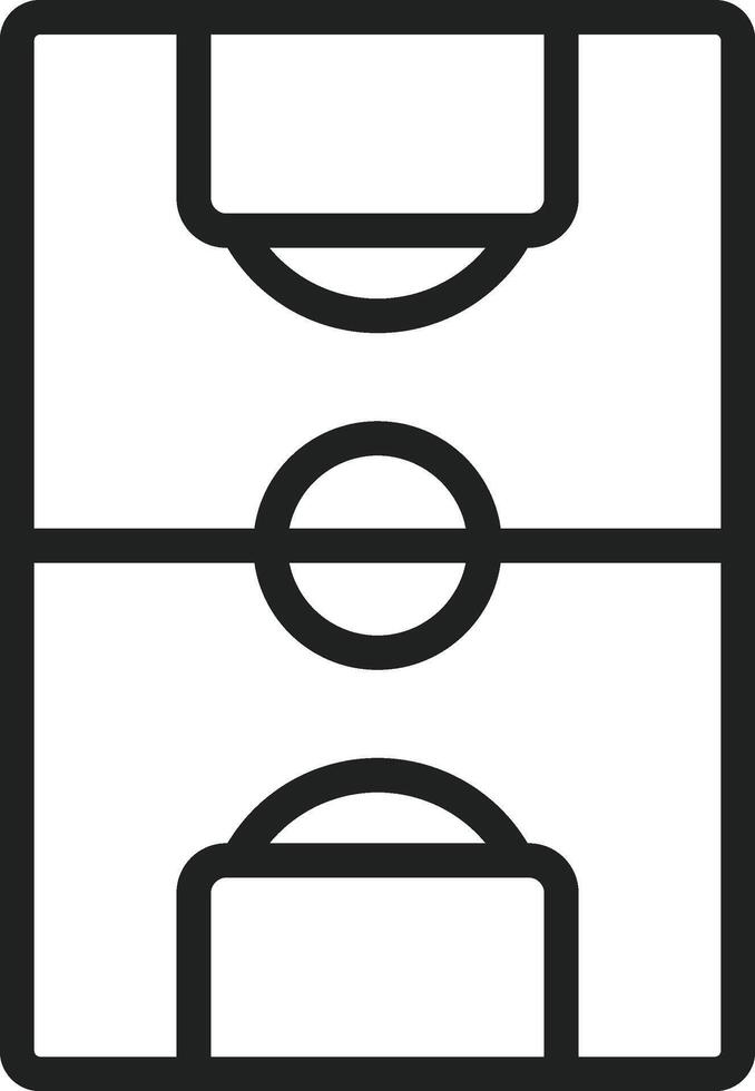 Football Field icon vector image. Suitable for mobile apps, web apps and print media.