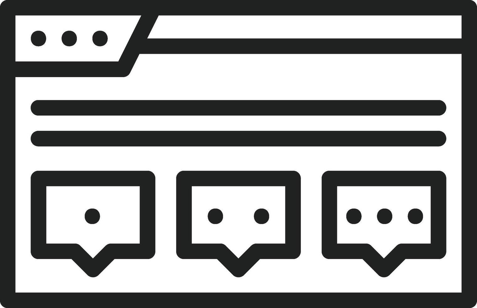 Forum icon vector image. Suitable for mobile apps, web apps and print media.