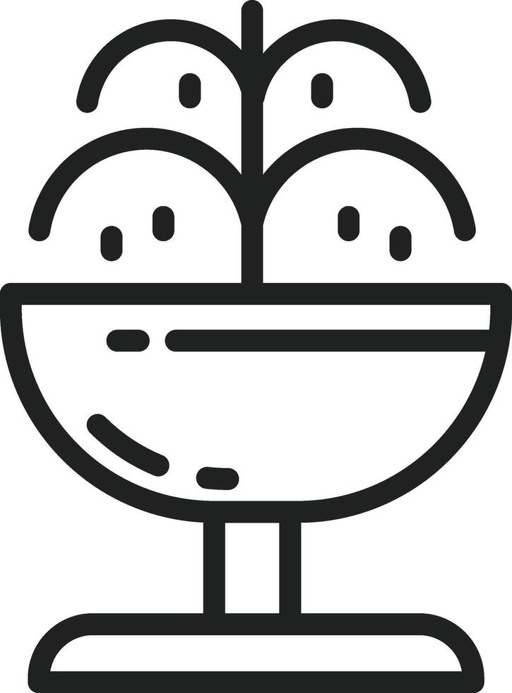 Fountain icon vector image. Suitable for mobile apps, web apps and print media.