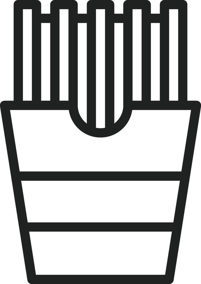French Fries icon vector image. Suitable for mobile apps, web apps and print media.