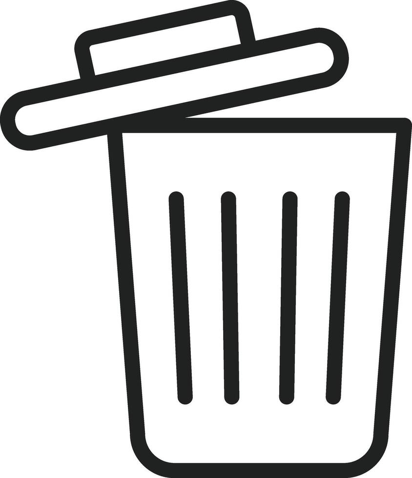 Garbage icon vector image. Suitable for mobile apps, web apps and print media.