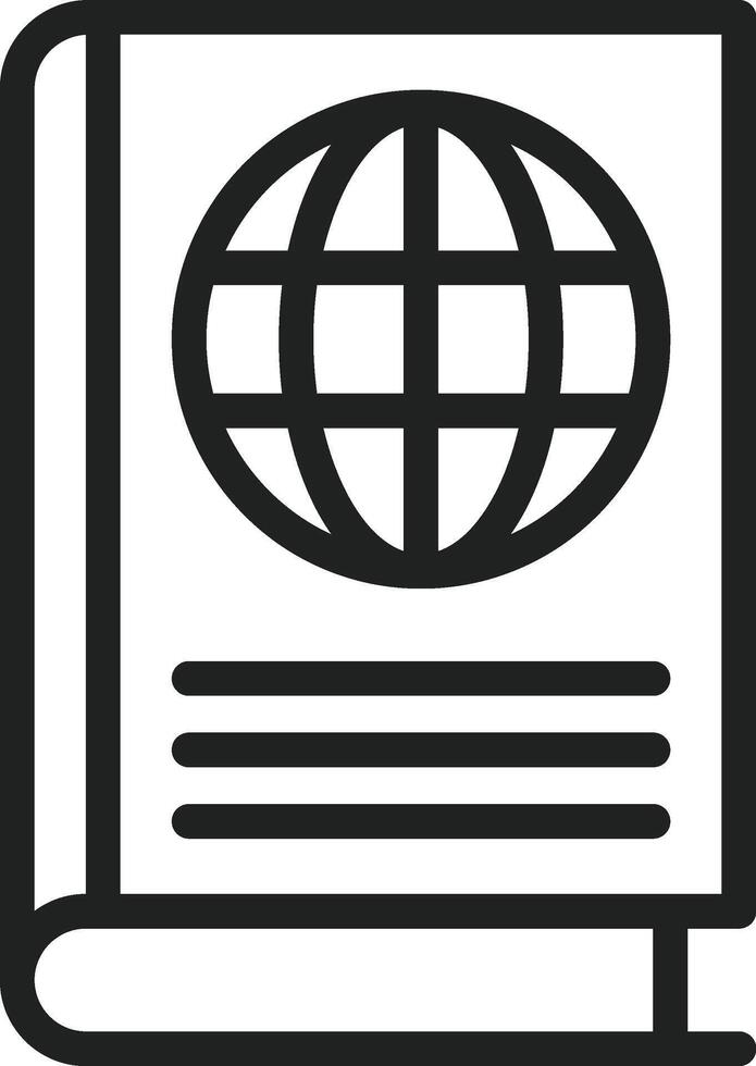 Geography Book icon vector image. Suitable for mobile apps, web apps and print media.