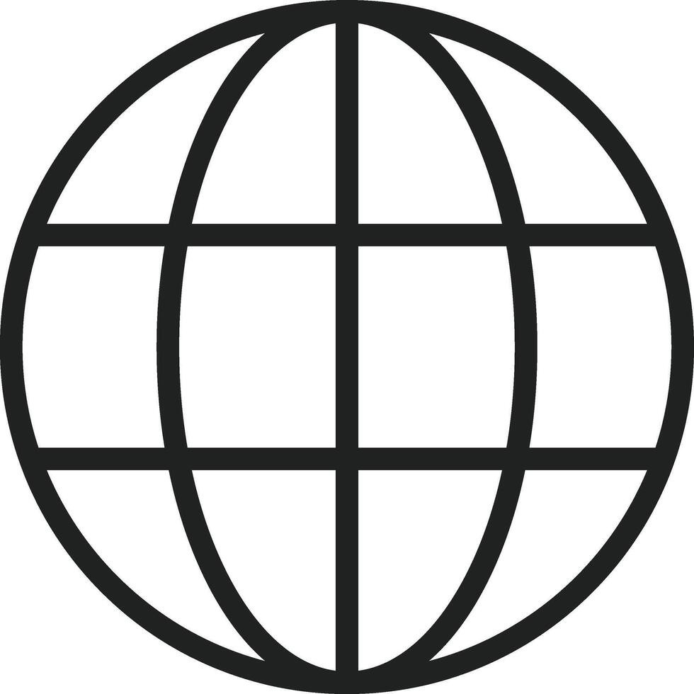 Globe icon vector image. Suitable for mobile apps, web apps and print media.