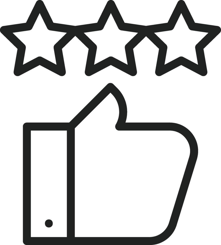 Good Review icon vector image. Suitable for mobile apps, web apps and print media.