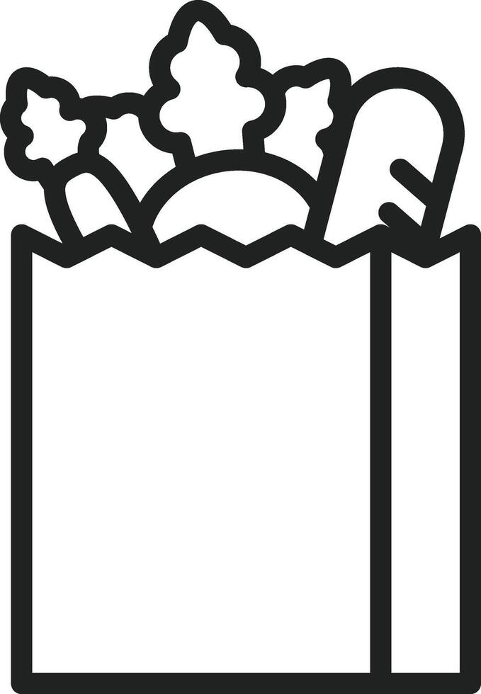 Groceries icon vector image. Suitable for mobile apps, web apps and print media.