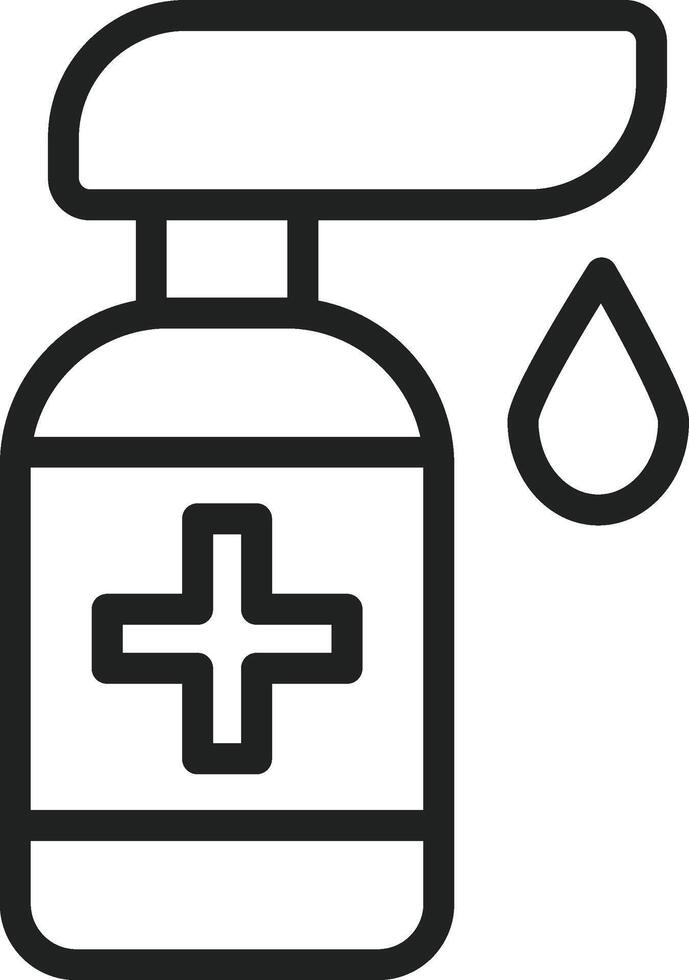 Hand Sanitizer icon vector image. Suitable for mobile apps, web apps and print media.
