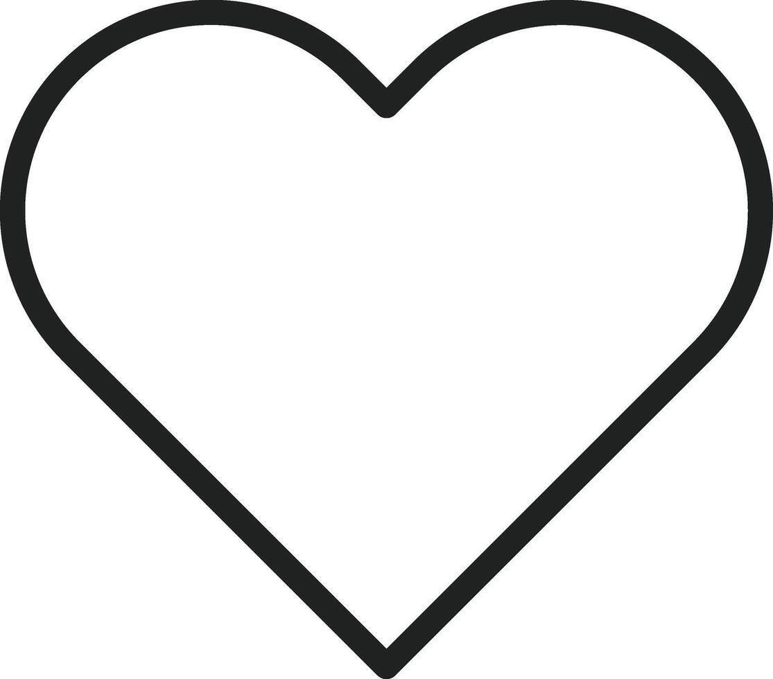 Heart icon vector image. Suitable for mobile apps, web apps and print media.