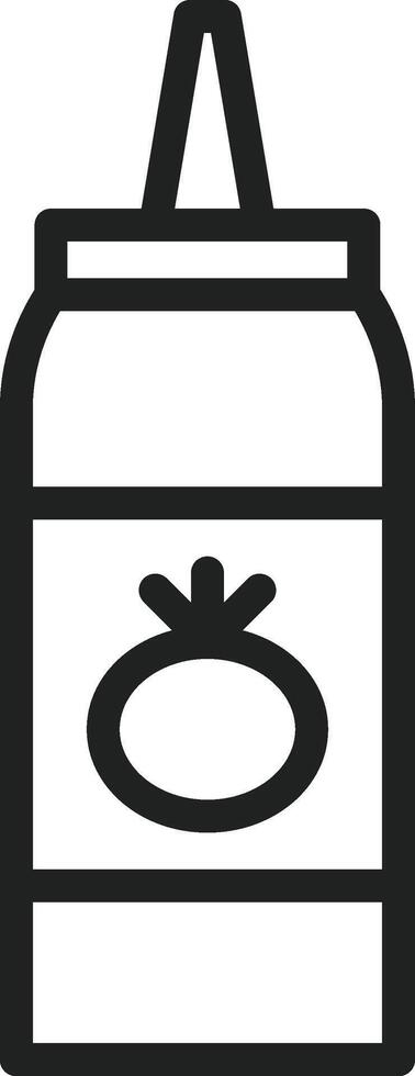Ketchup icon vector image. Suitable for mobile apps, web apps and print media.