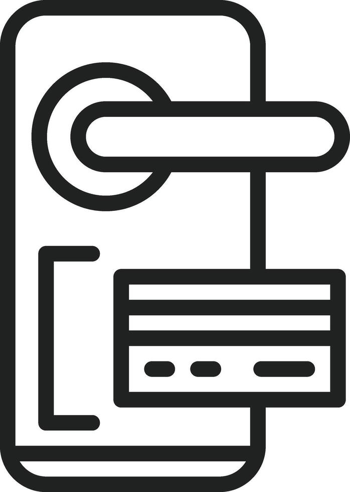Key Card icon vector image. Suitable for mobile apps, web apps and print media.