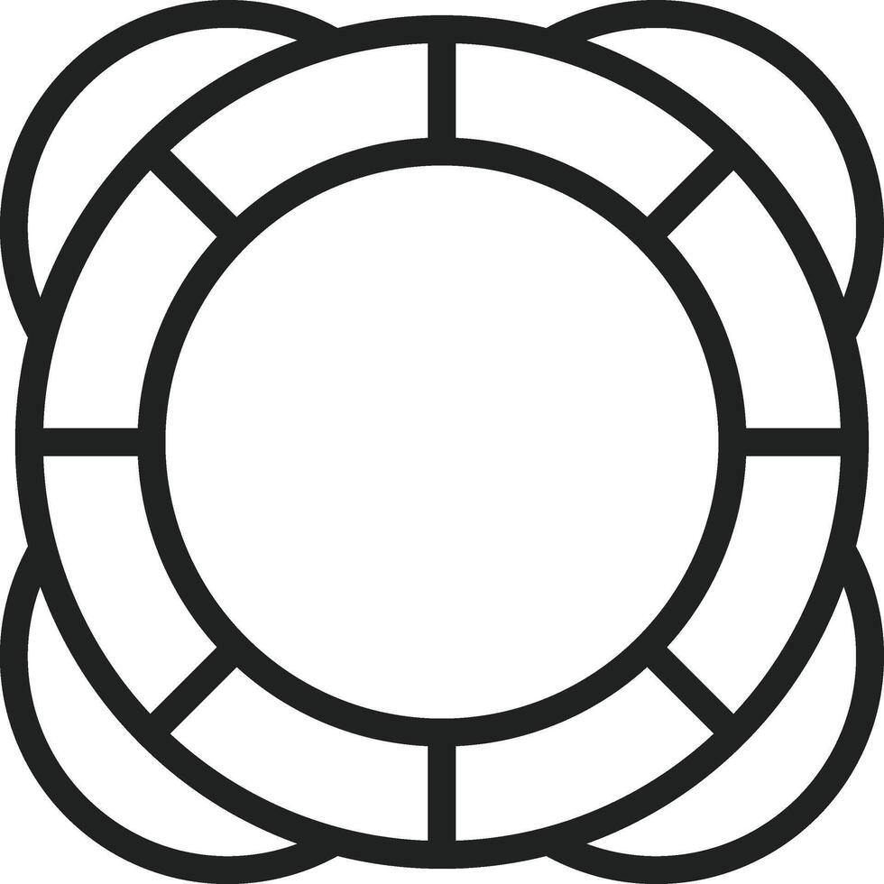 Life Raft icon vector image. Suitable for mobile apps, web apps and print media.