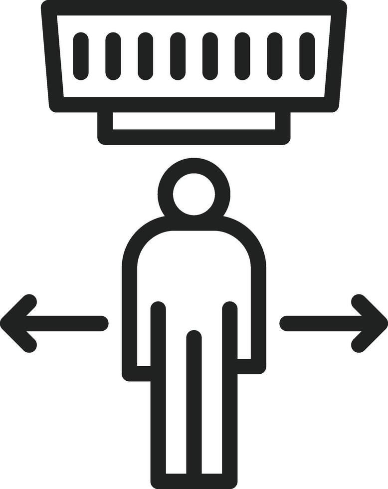 Motion Sensor icon vector image. Suitable for mobile apps, web apps and print media.