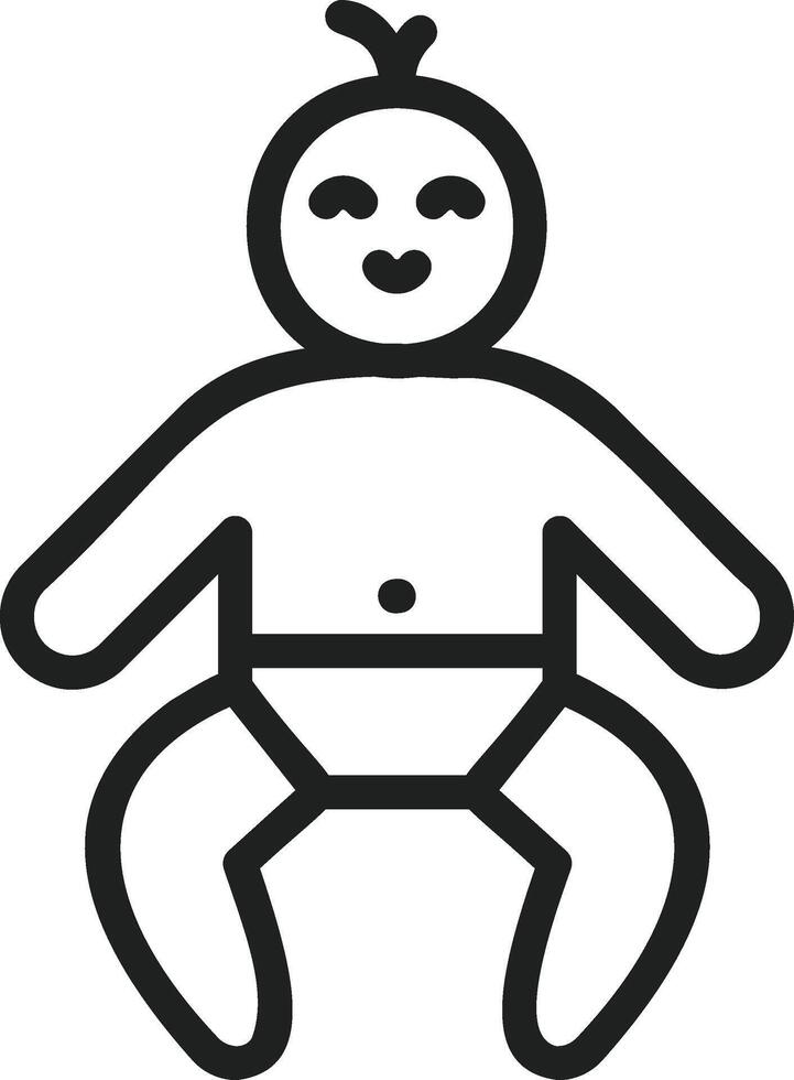 Newborn icon vector image. Suitable for mobile apps, web apps and print media.