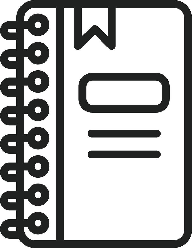 Notebook icon vector image. Suitable for mobile apps, web apps and print media.