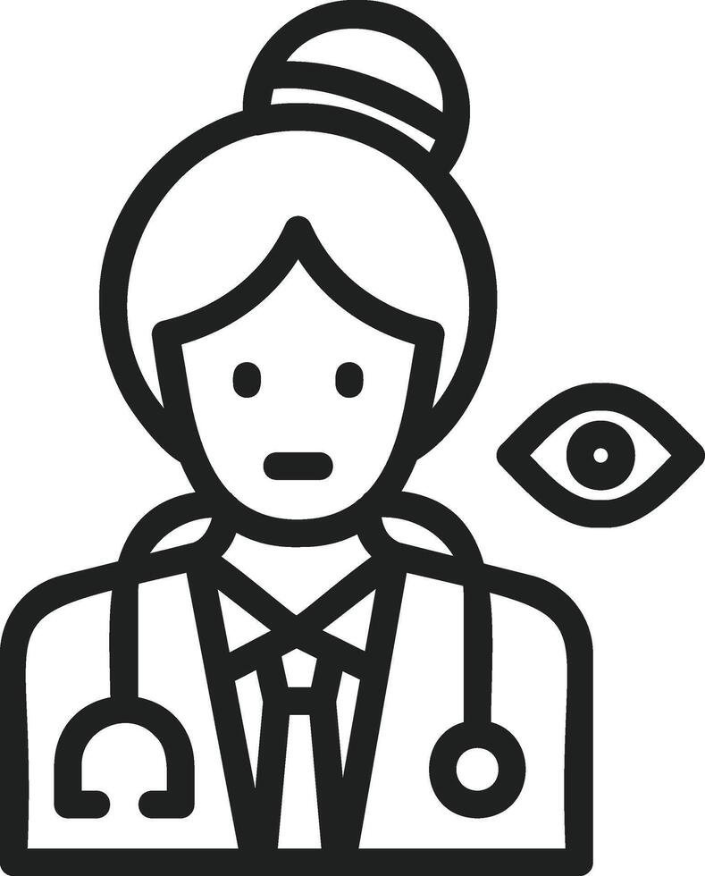 Oculist icon vector image. Suitable for mobile apps, web apps and print media.