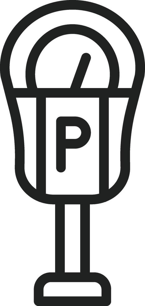 Parking Meter icon vector image. Suitable for mobile apps, web apps and print media.