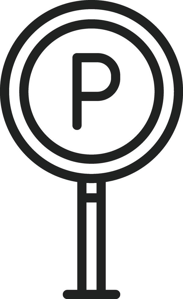 Parking icon vector image. Suitable for mobile apps, web apps and print media.