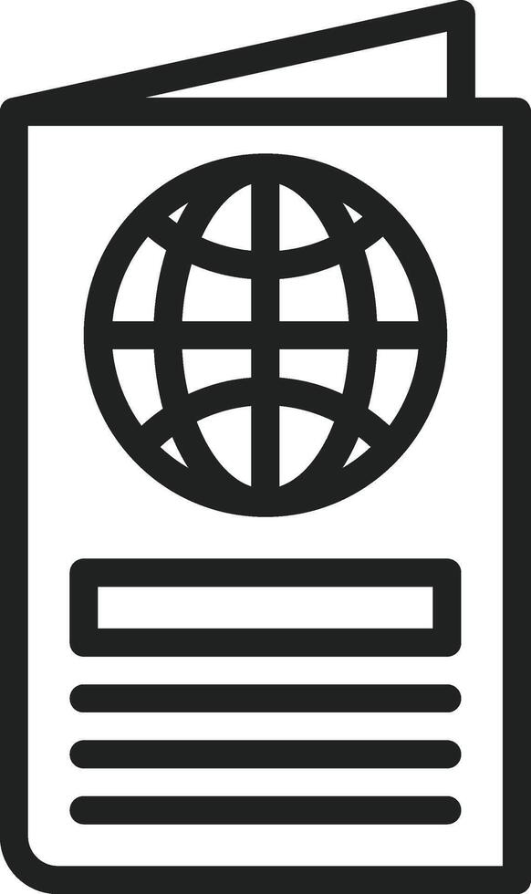 Passport icon vector image. Suitable for mobile apps, web apps and print media.