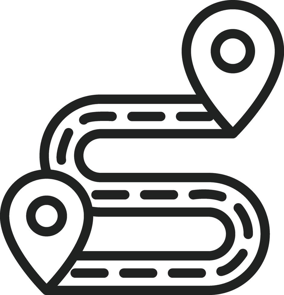 Pathway icon vector image. Suitable for mobile apps, web apps and print media.