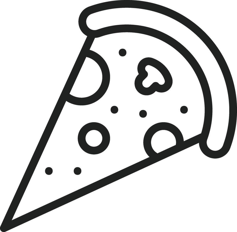 Pizza icon vector image. Suitable for mobile apps, web apps and print media.