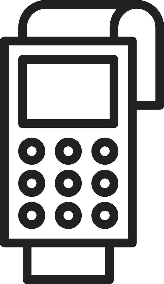Pos Terminal icon vector image. Suitable for mobile apps, web apps and print media.