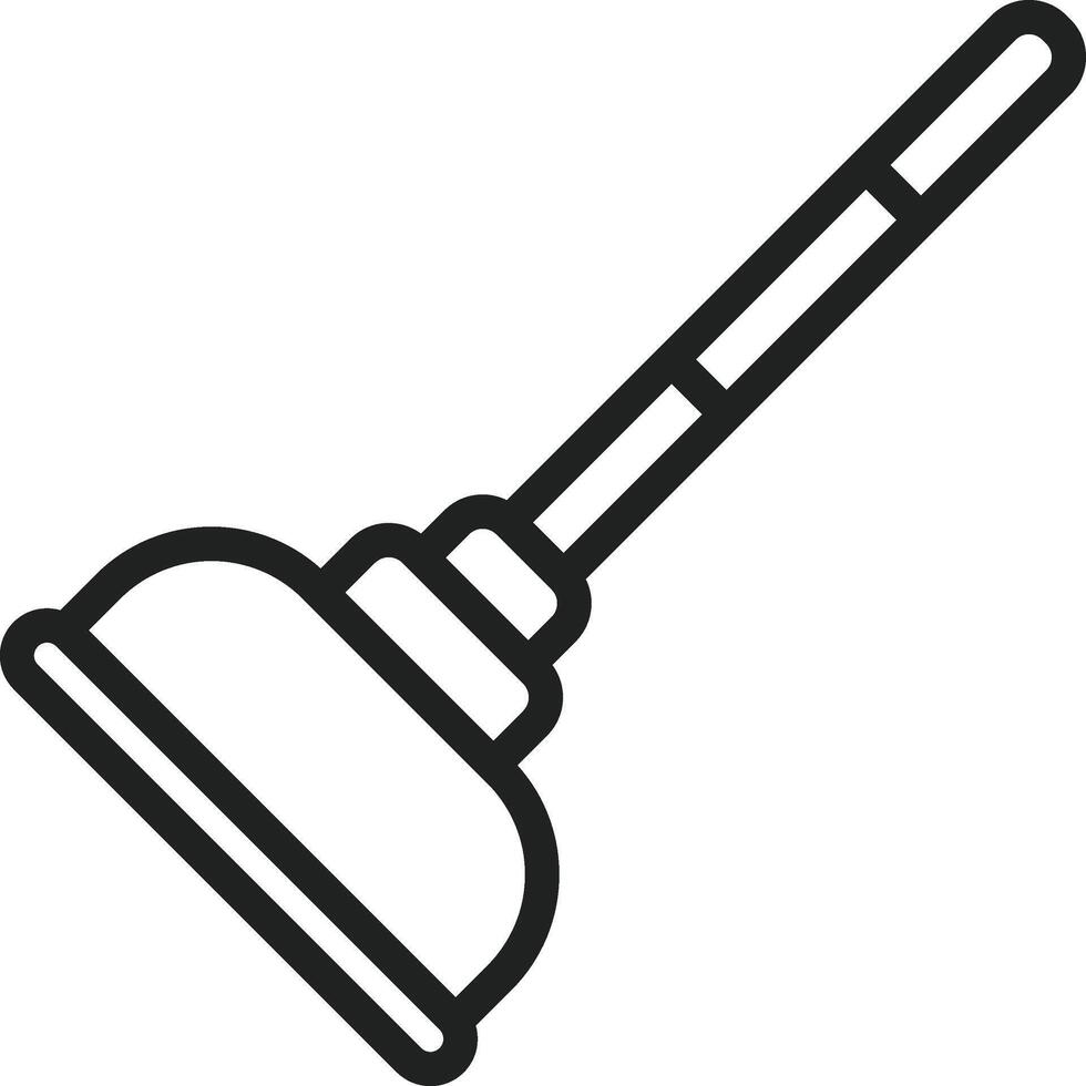 Plunger icon vector image. Suitable for mobile apps, web apps and print media.
