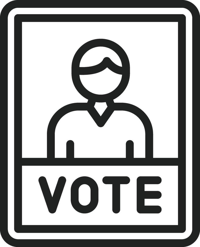 Poster icon vector image. Suitable for mobile apps, web apps and print media.