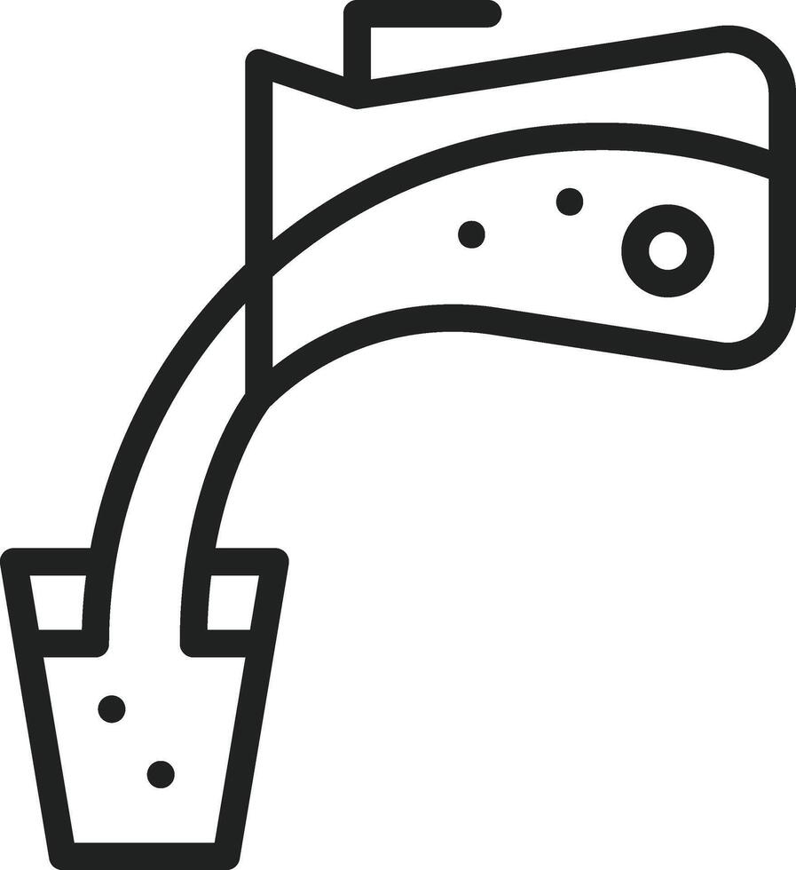 Pour icon vector image. Suitable for mobile apps, web apps and print media.