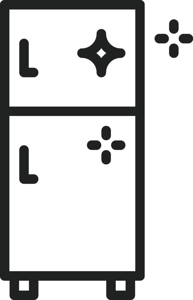 Refrigerator icon vector image. Suitable for mobile apps, web apps and print media.