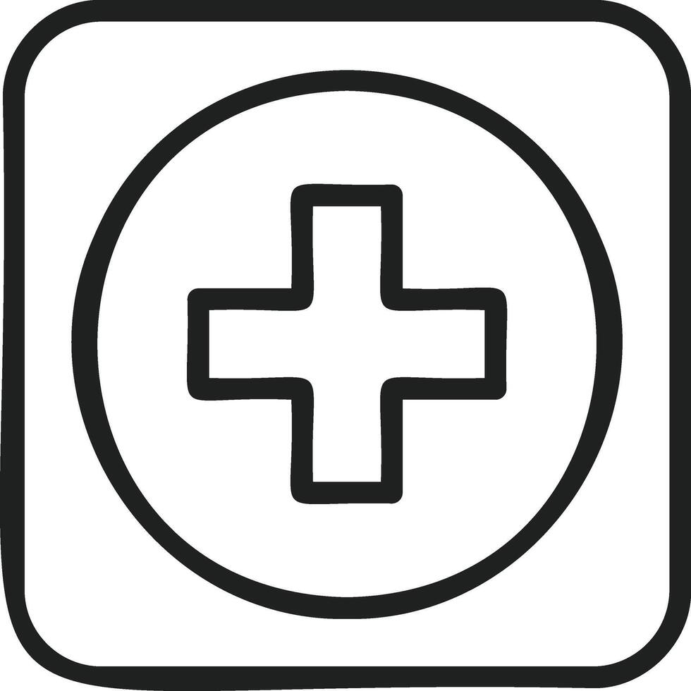 Red Cross icon vector image. Suitable for mobile apps, web apps and print media.