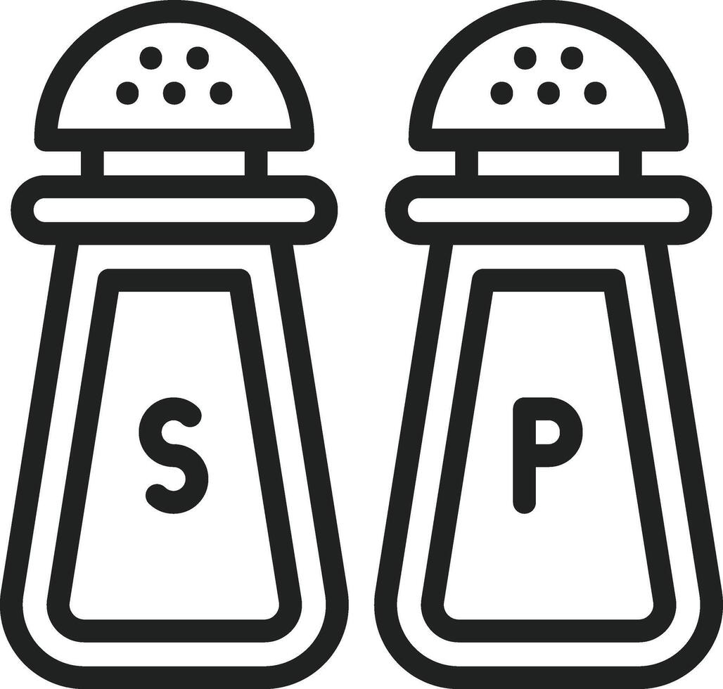 Salt and Pepper icon vector image. Suitable for mobile apps, web apps and print media.