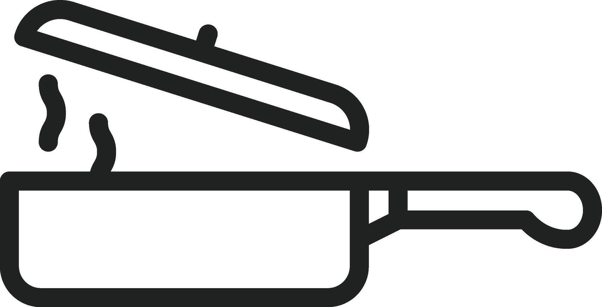 Saucepan icon vector image. Suitable for mobile apps, web apps and print media.