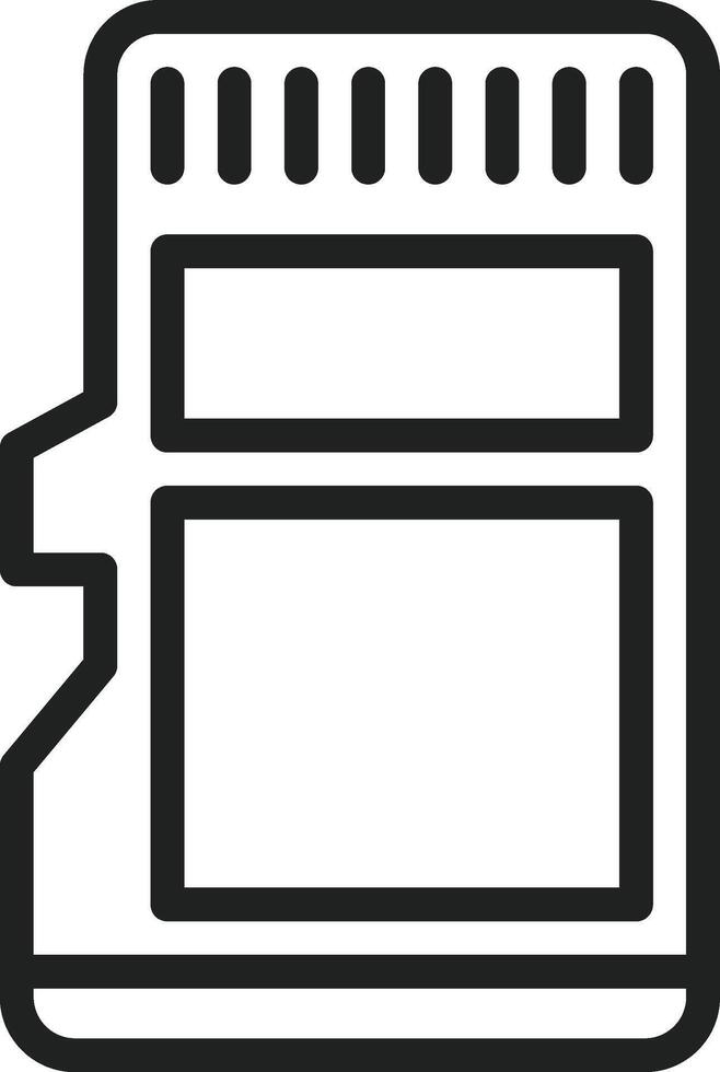 Sd Card icon vector image. Suitable for mobile apps, web apps and print media.