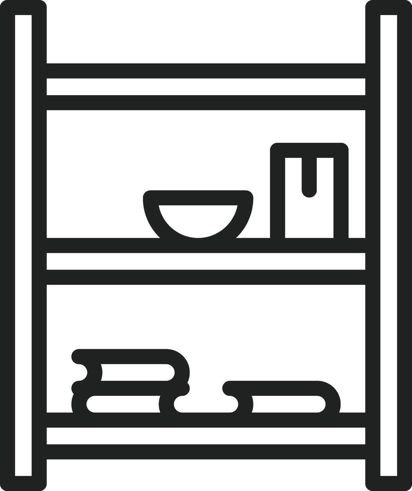 Shelves icon vector image. Suitable for mobile apps, web apps and print media.