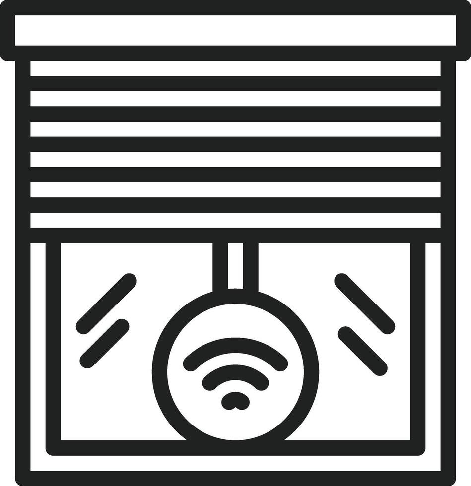 Smart Blind icon vector image. Suitable for mobile apps, web apps and print media.