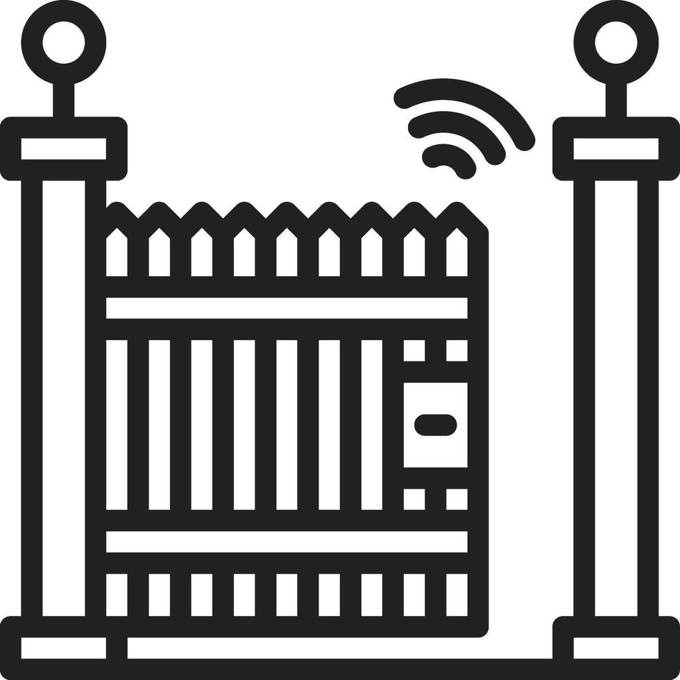 Smart Gate icon vector image. Suitable for mobile apps, web apps and print media.