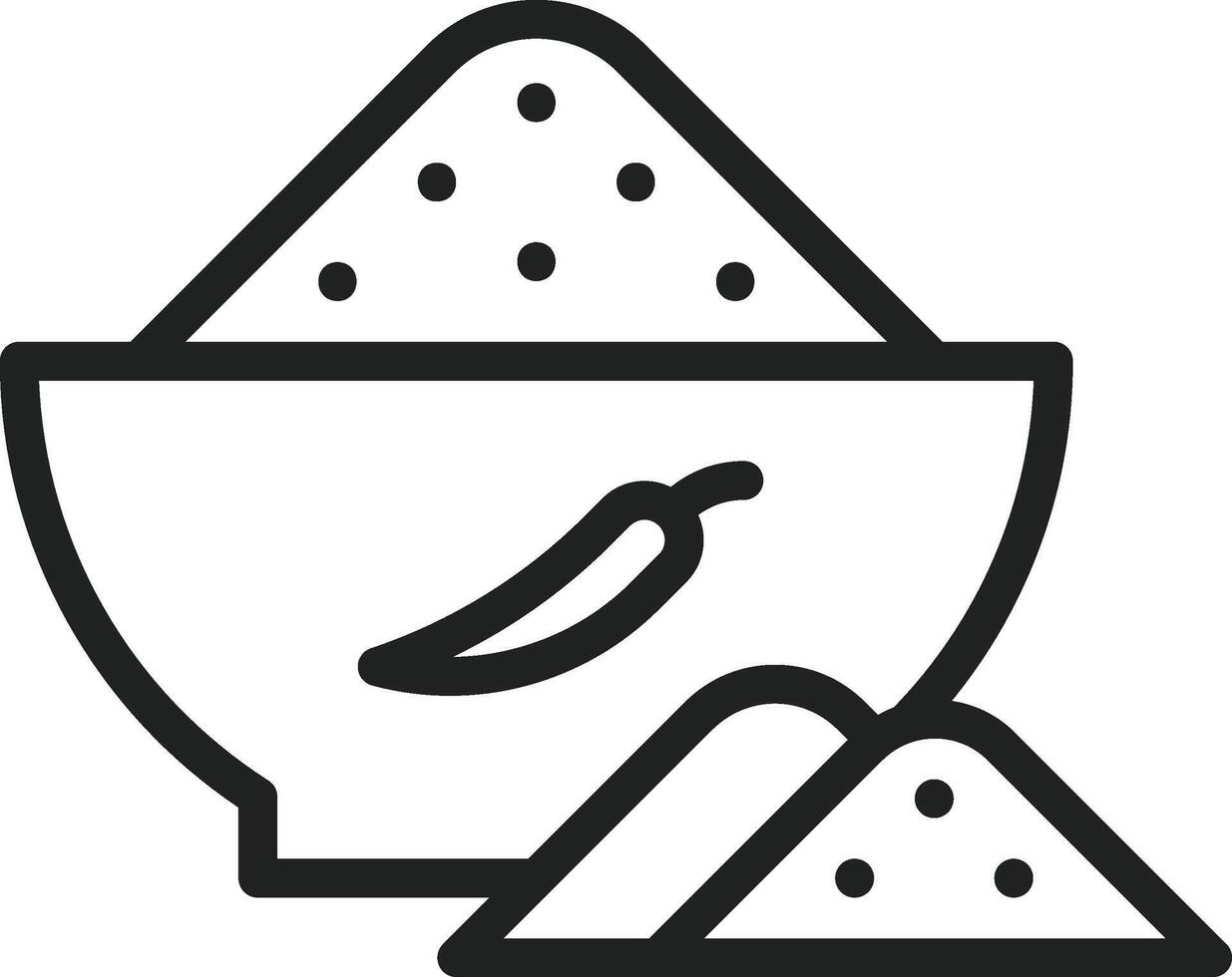 Spices icon vector image. Suitable for mobile apps, web apps and print media.