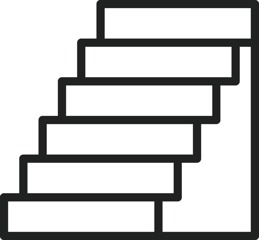 Stairs icon vector image. Suitable for mobile apps, web apps and print media.