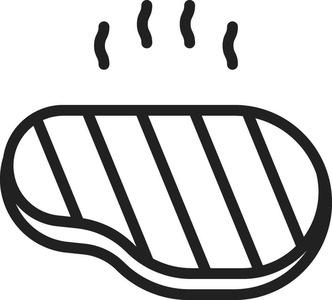 Steak icon vector image. Suitable for mobile apps, web apps and print media.