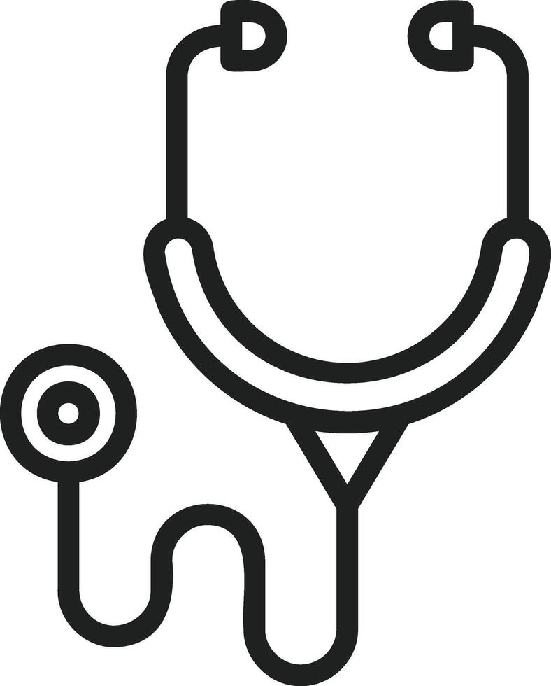 Stethoscope icon vector image. Suitable for mobile apps, web apps and print media.