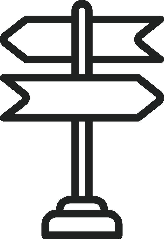 Street Sign icon vector image. Suitable for mobile apps, web apps and print media.